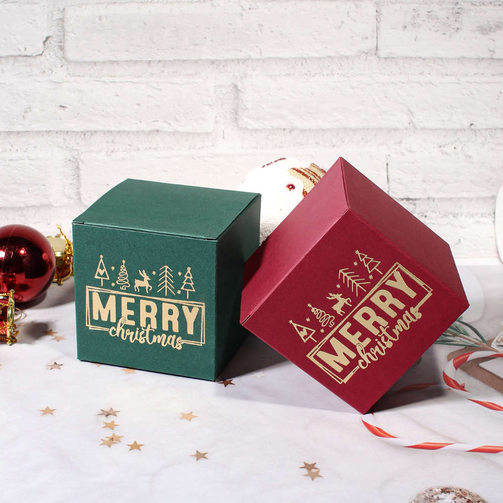 Christmas Gift Boxes Color Green Zfh Size Xtsmc-5Pcs