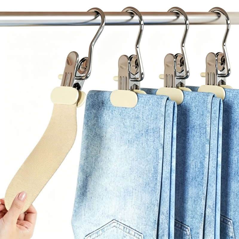 Clothes Rack Double Layer 20 Clips Quantity 6Pcs