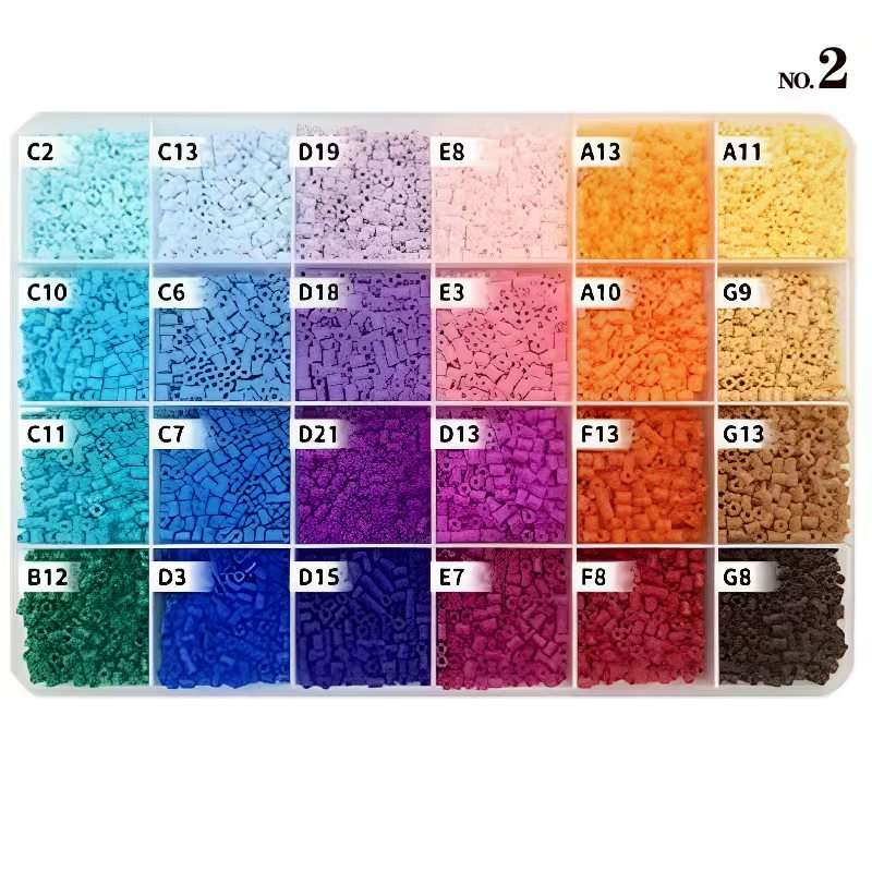 Perler Bead Set 7 Color Plate 24 Colors