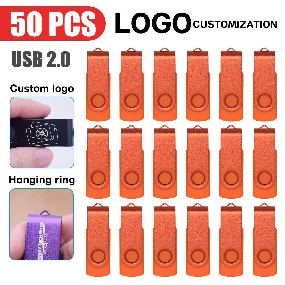Usb Flash Drive Color Orange Storage 2Gb
