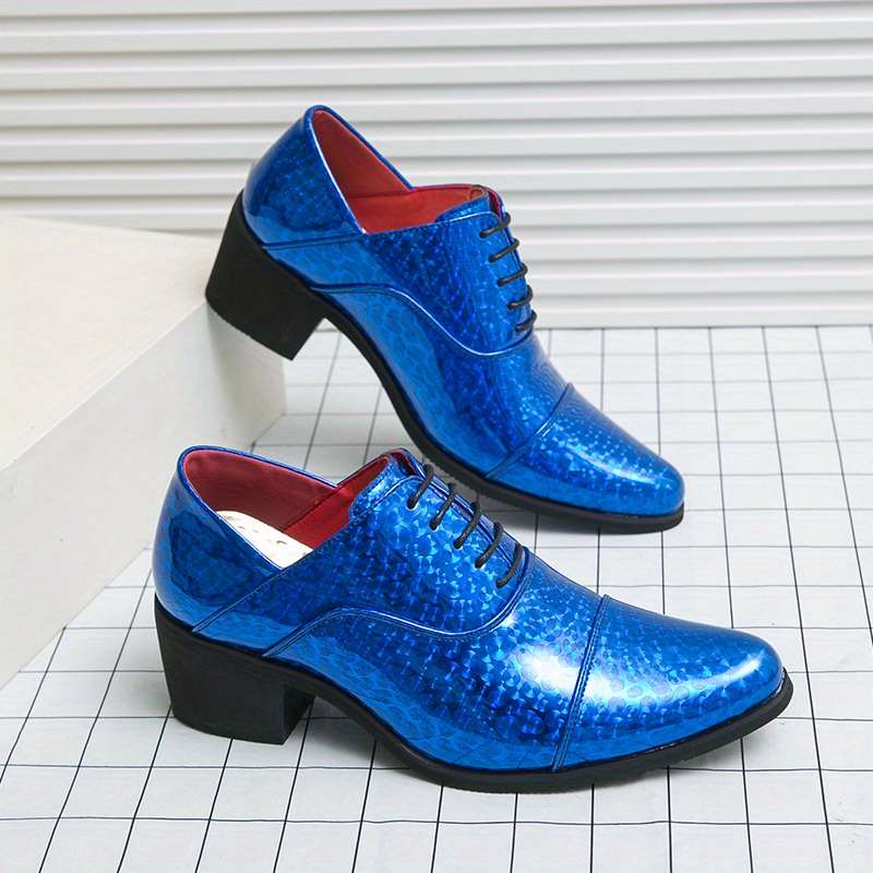 Mens Leather Shoes Color Blue Sizeuk 7