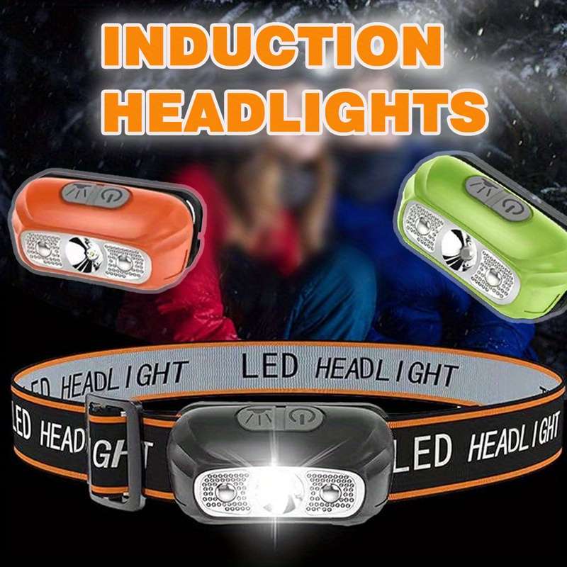 Efficient 1Pc Mini Led Headlamp Usb Rechargeable Headlight Daily Reliable