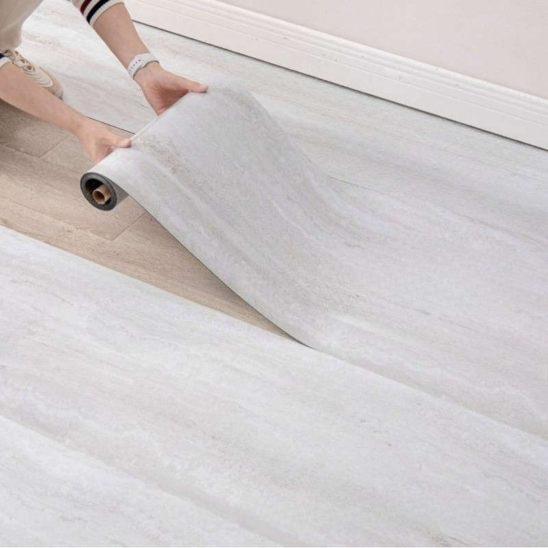 Self Adhesive Floor Stickers Deep Walnut 2 Rolls