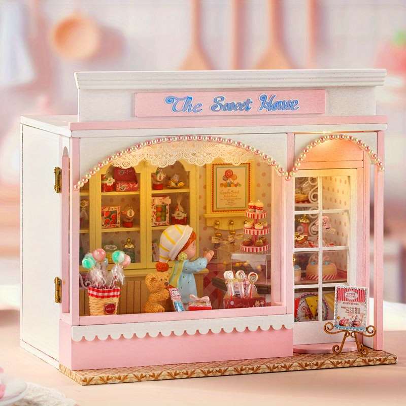 3D Building Model Puzzle Set Color Style1