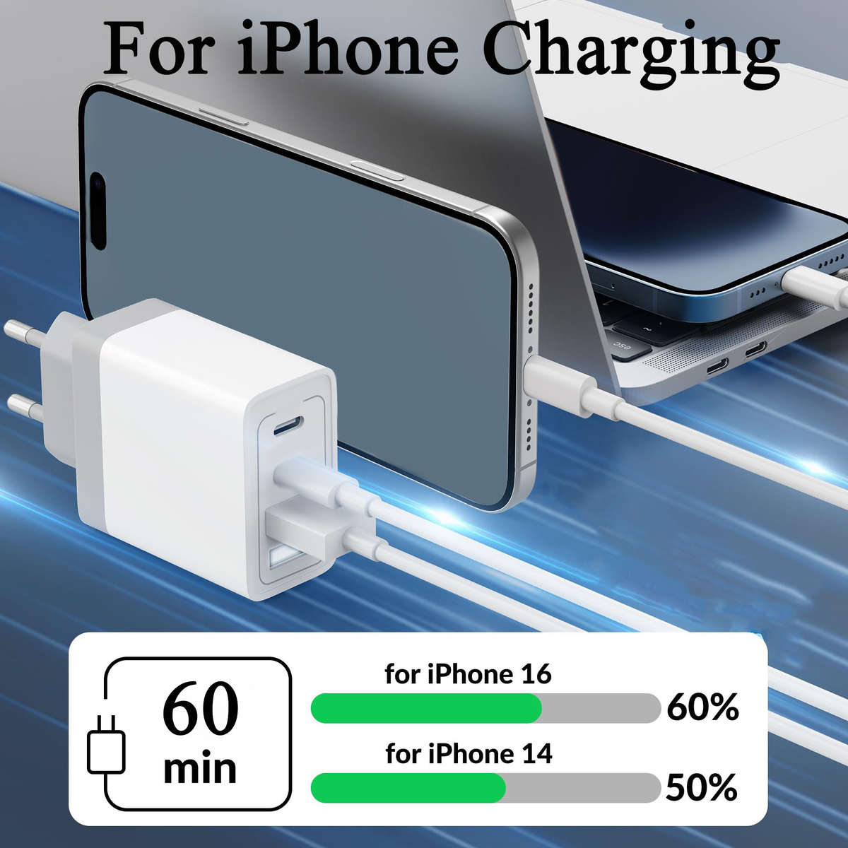 Charger Items 1Pc White