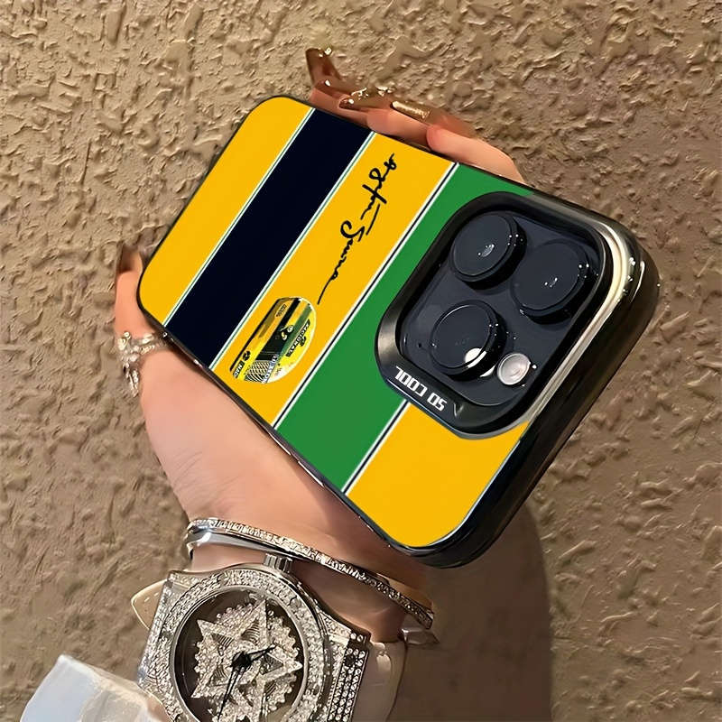 1Pc Black For iPhone 11 Pro Racing Helmet Graffiti Phone Case