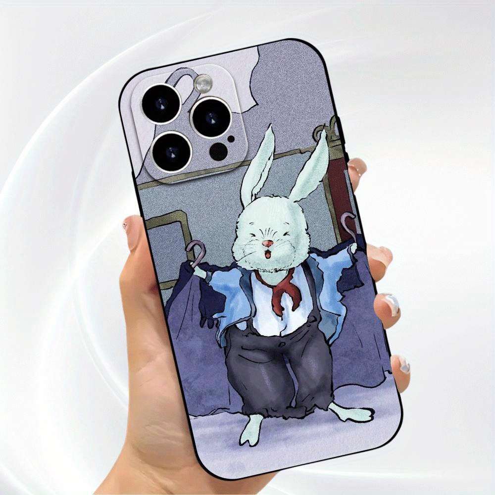 1Pc Black For iPhone 16 Plus TPU Flexible Design Phone Case