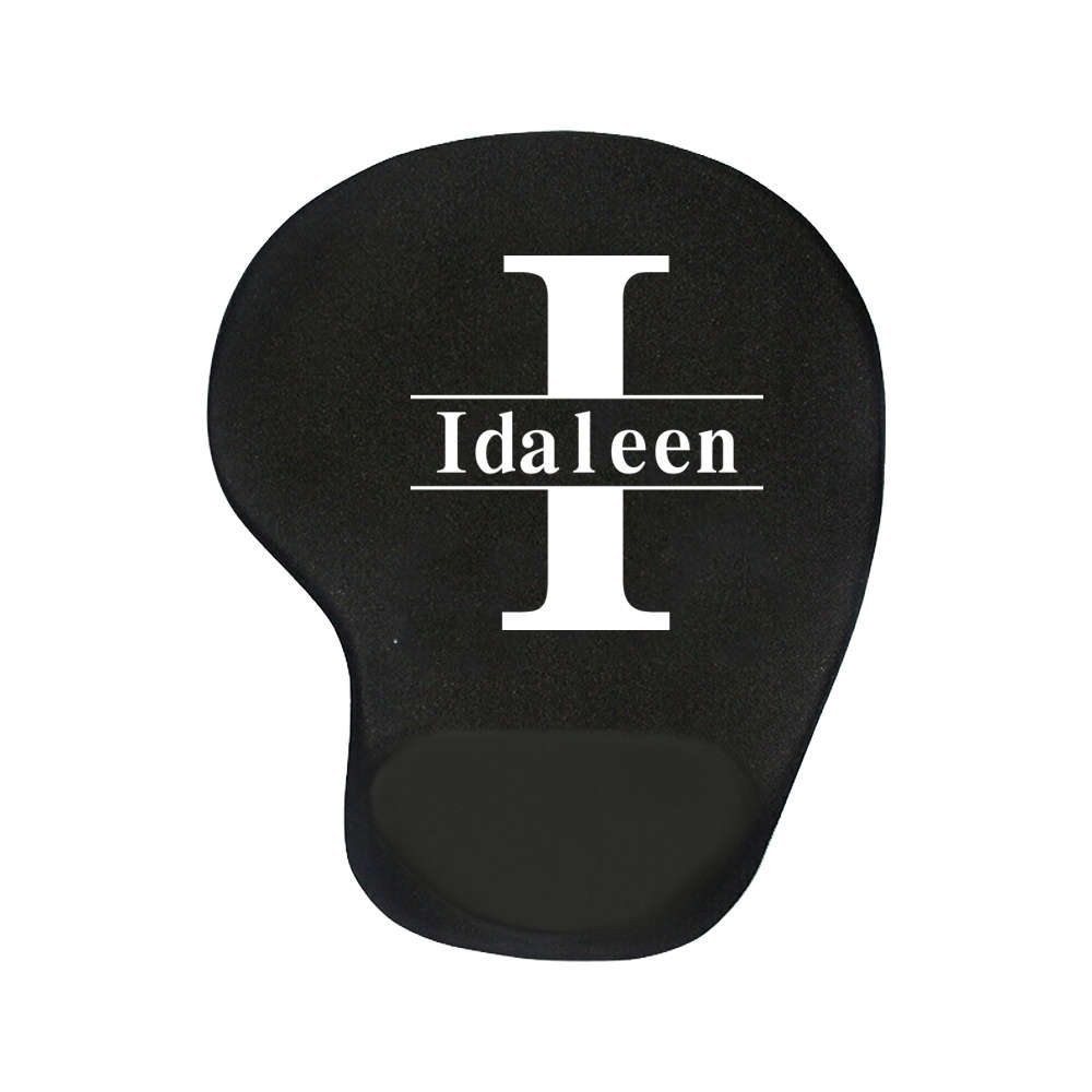 HeavyDuty NonSlip Personalized Custom Name Mouse Slip For Gift Choice Black