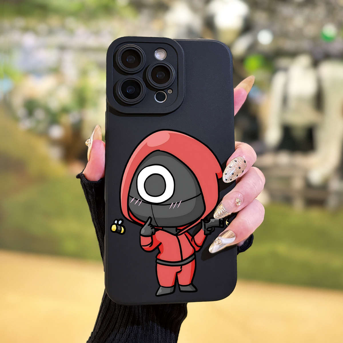 1Pc White For iPhone 7 Plus 8 Plus Angel Eye Game Red Phone Case