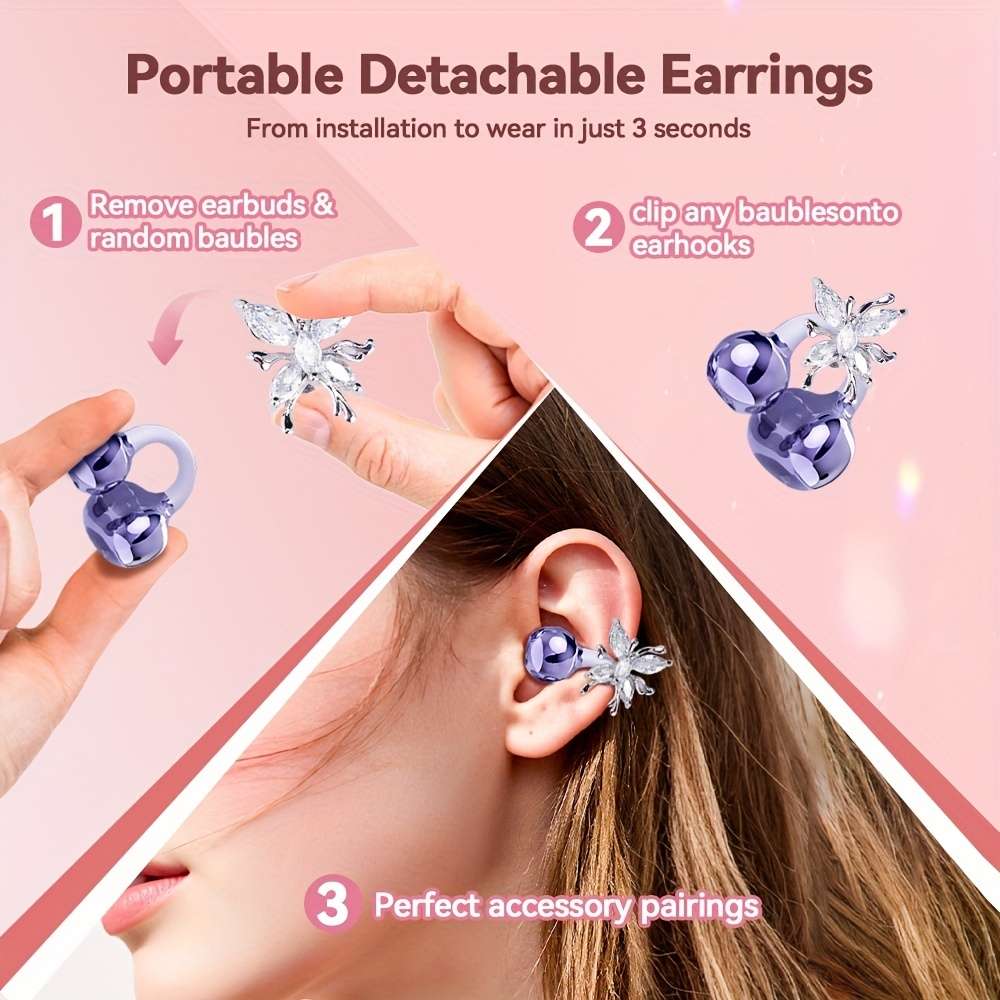 Rechargeable Wireless Earbuds Headphones Headset