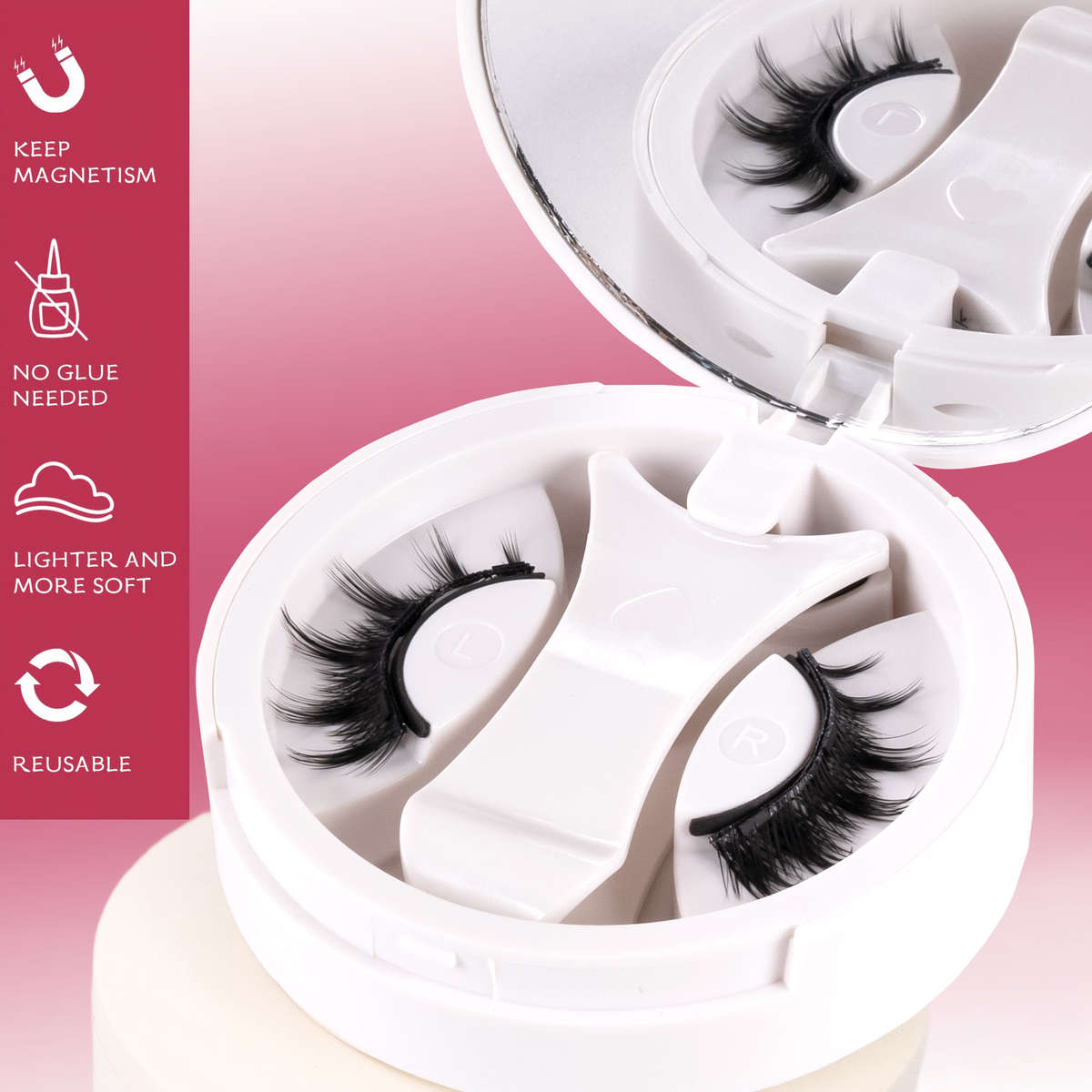 False Eyelashes Color Magnetic Suction Hair A