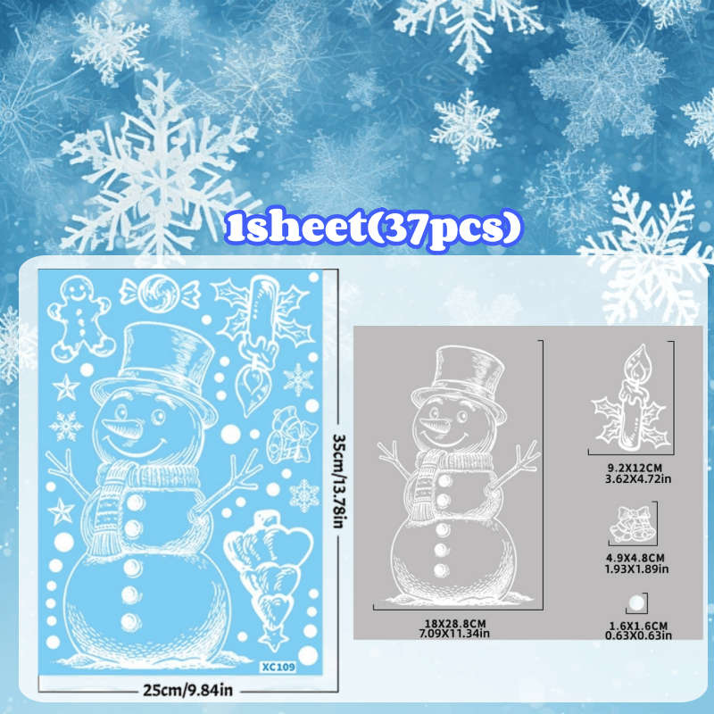 Christmas Decorations Quantity 1Sheet 43Pcs