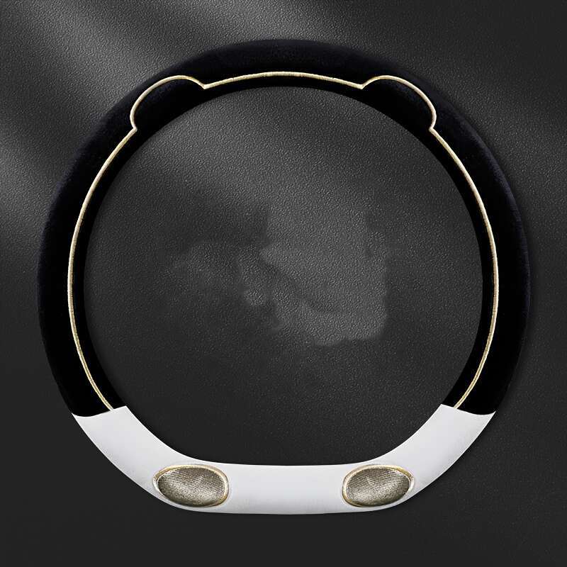 Car Steering Wheel Cover White Model Round