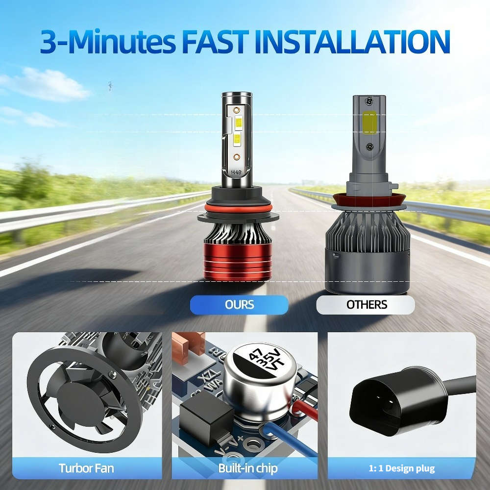 Car Lights Model H13 Quantity 2Pcsuniversal Adaptation