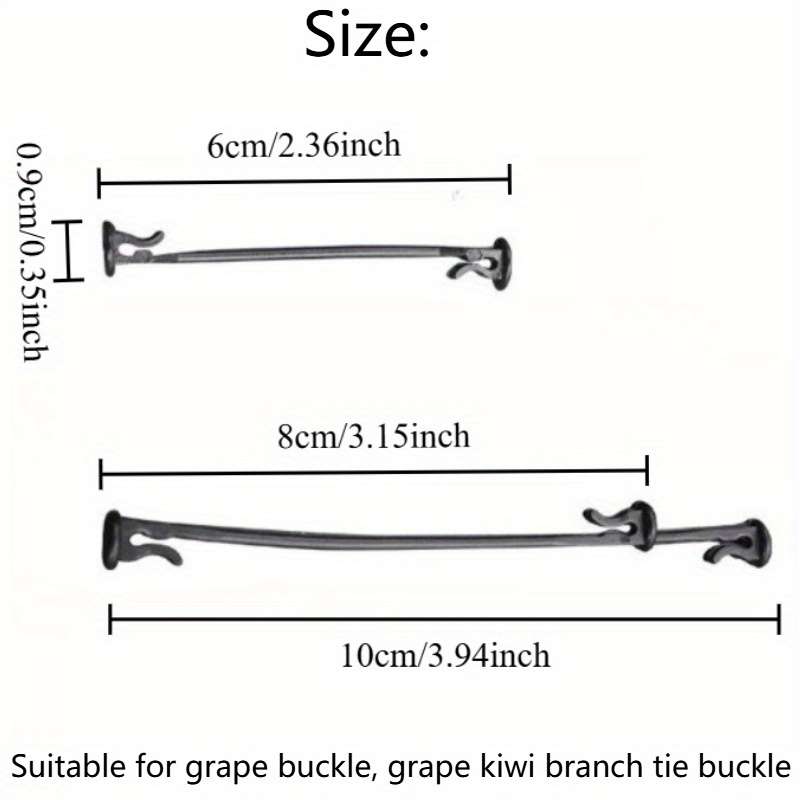 100Pcs Plastic Grape Vine Branch Hooks