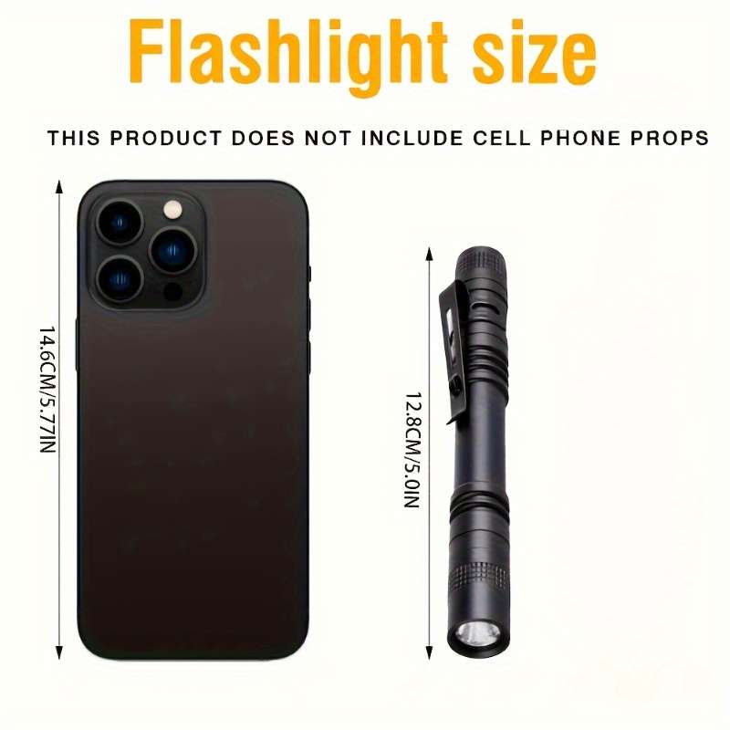 Portable Lamp Color White Light Led Pocket Flashlight Quantity 1Pc