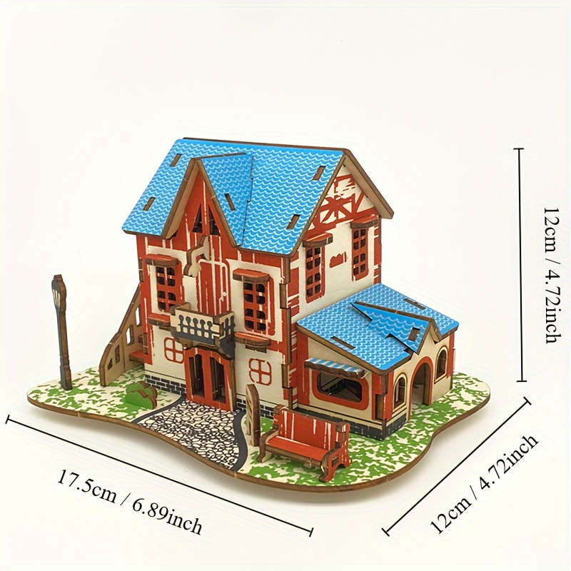3D Building Model Puzzle Set Model A 01