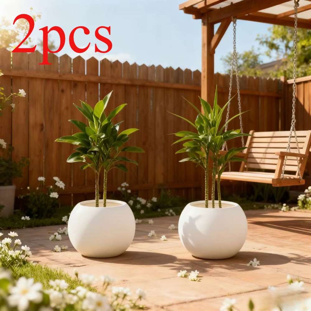 Flowerpot Size L23*H18Cm Beige Quantity2Pcs