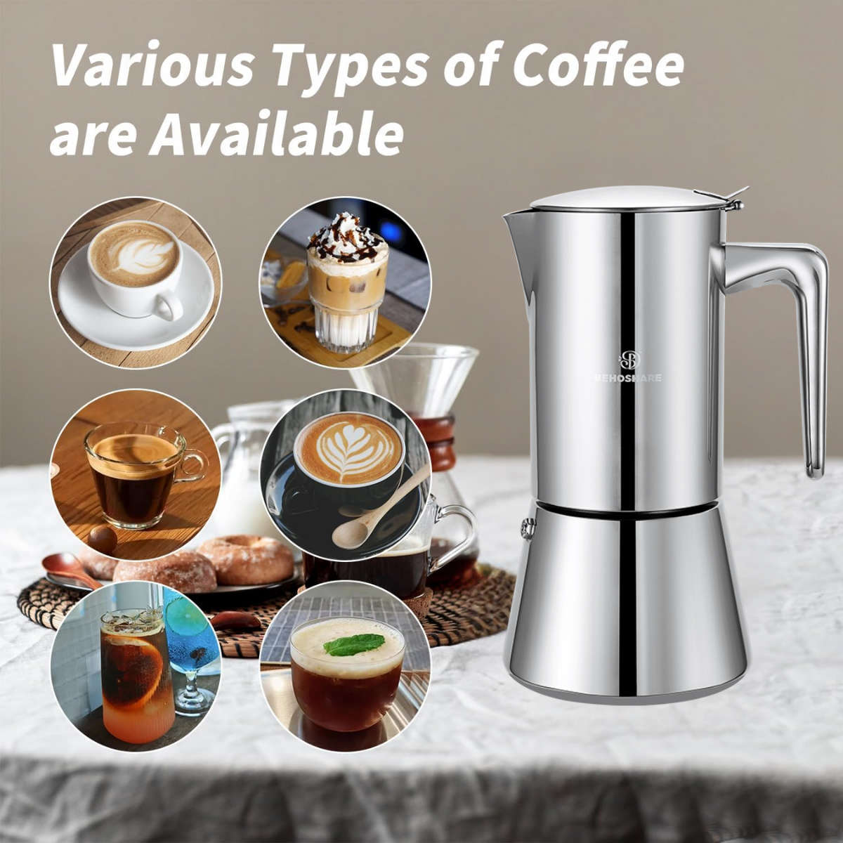 Coffee Machine Color Silvery Capacity6 Cups300Ml10Oz