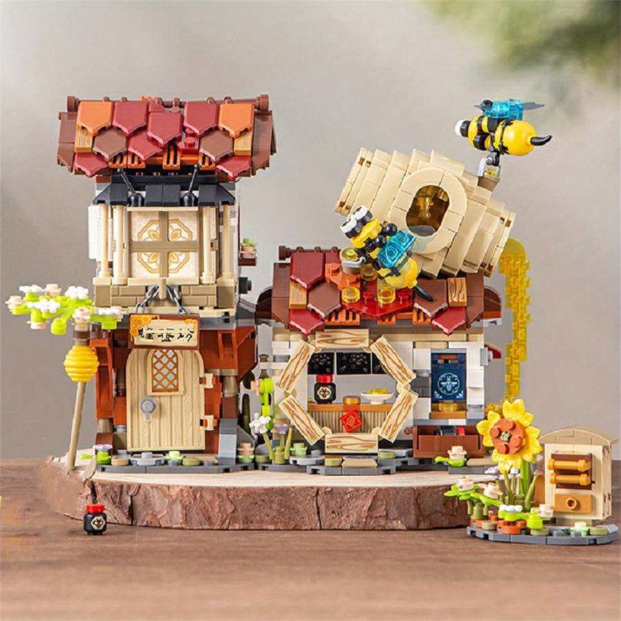 3D Building Model Puzzle Set Style Honeybee House