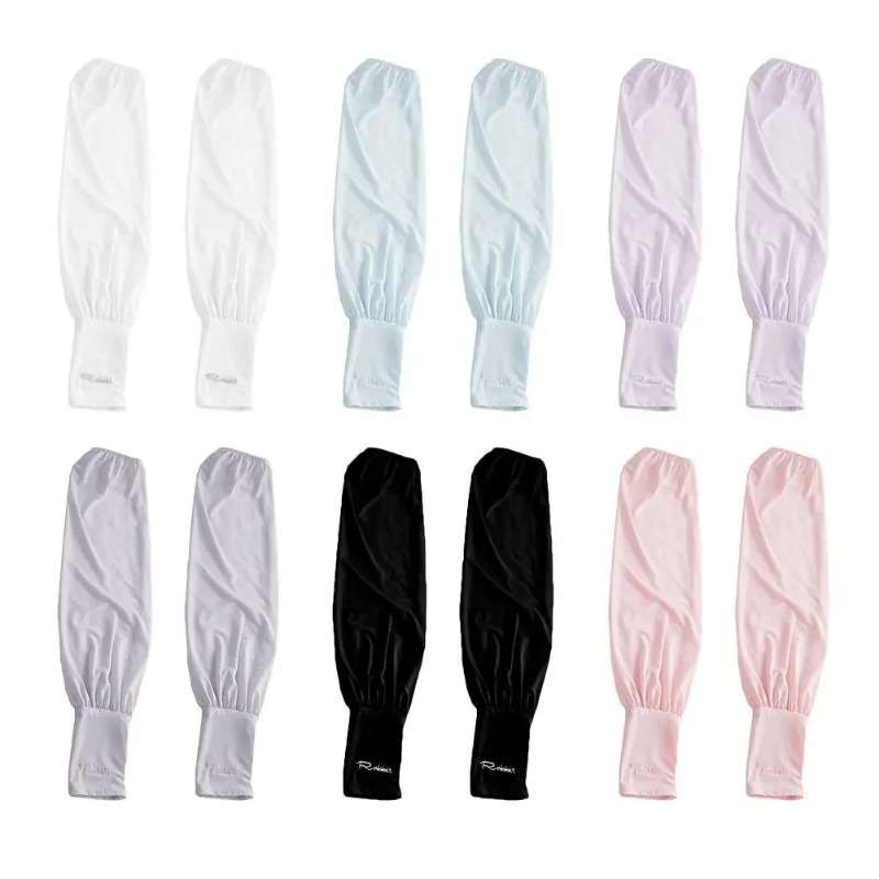 Sunscreen Sleeves Color 2Pcs Gray