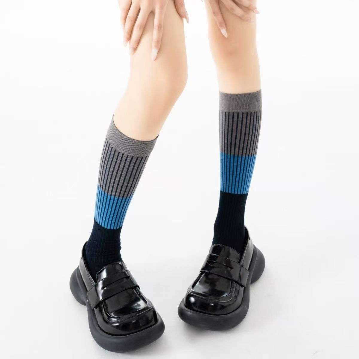 Women S Socks Color Black Blue Size Onesize