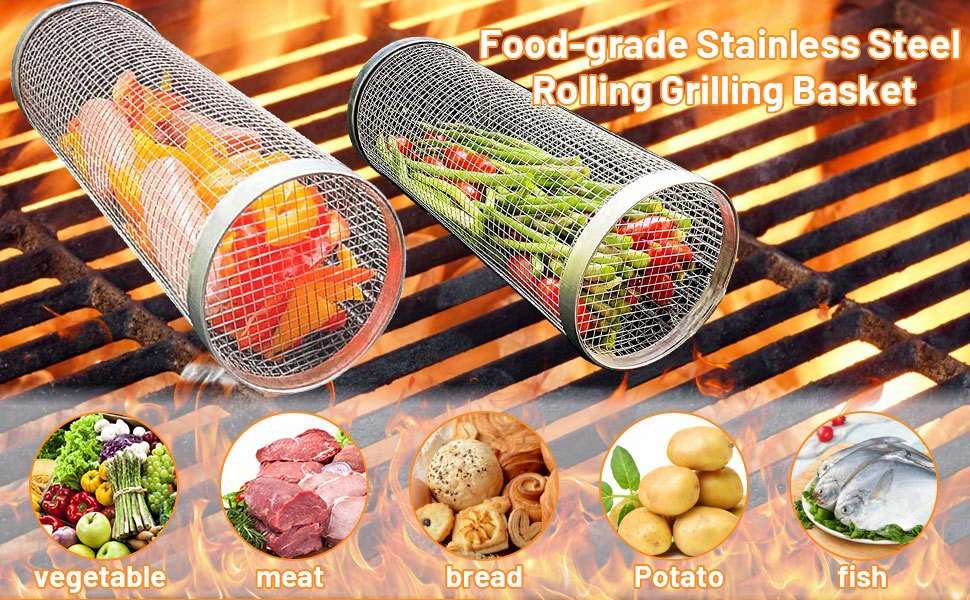 Grilling Net Model Large3Piece Set Cagehookoil Spray Bottle