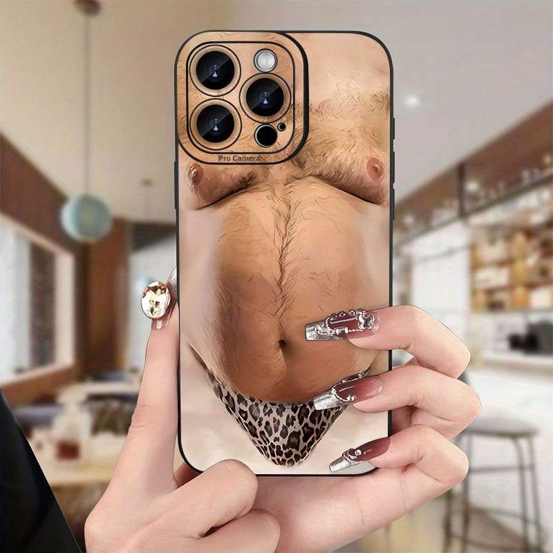 1Pc Black For iPhone 15 Plus Stylish Phone Case