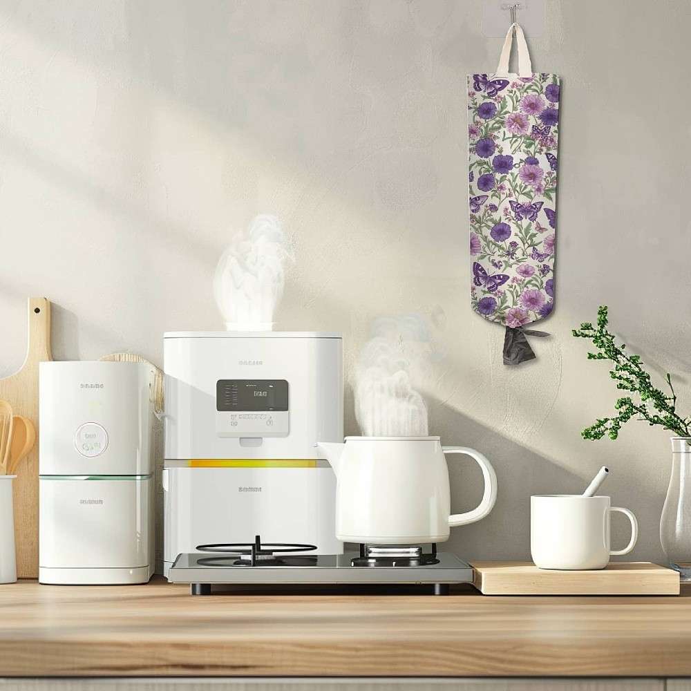 1Set Polyester Storage Bags Cloth Printed Storage Rectangle