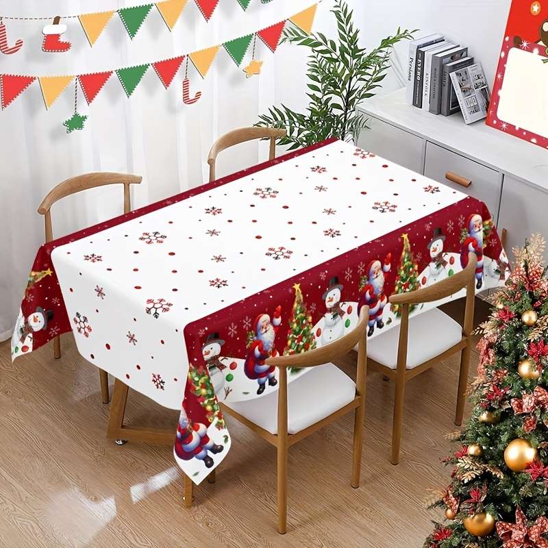 Christmas Tablecloth Color Mixed Color Quantity 2Pcs