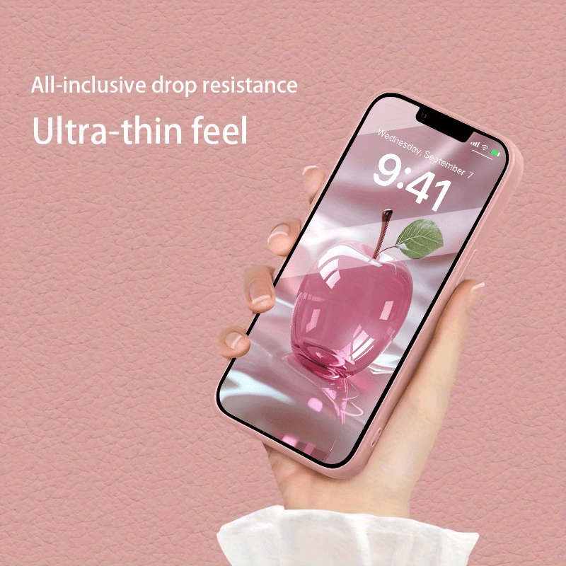 1Pc Pink Red For iPhone 13 Pink Crystal Apple Phone Case