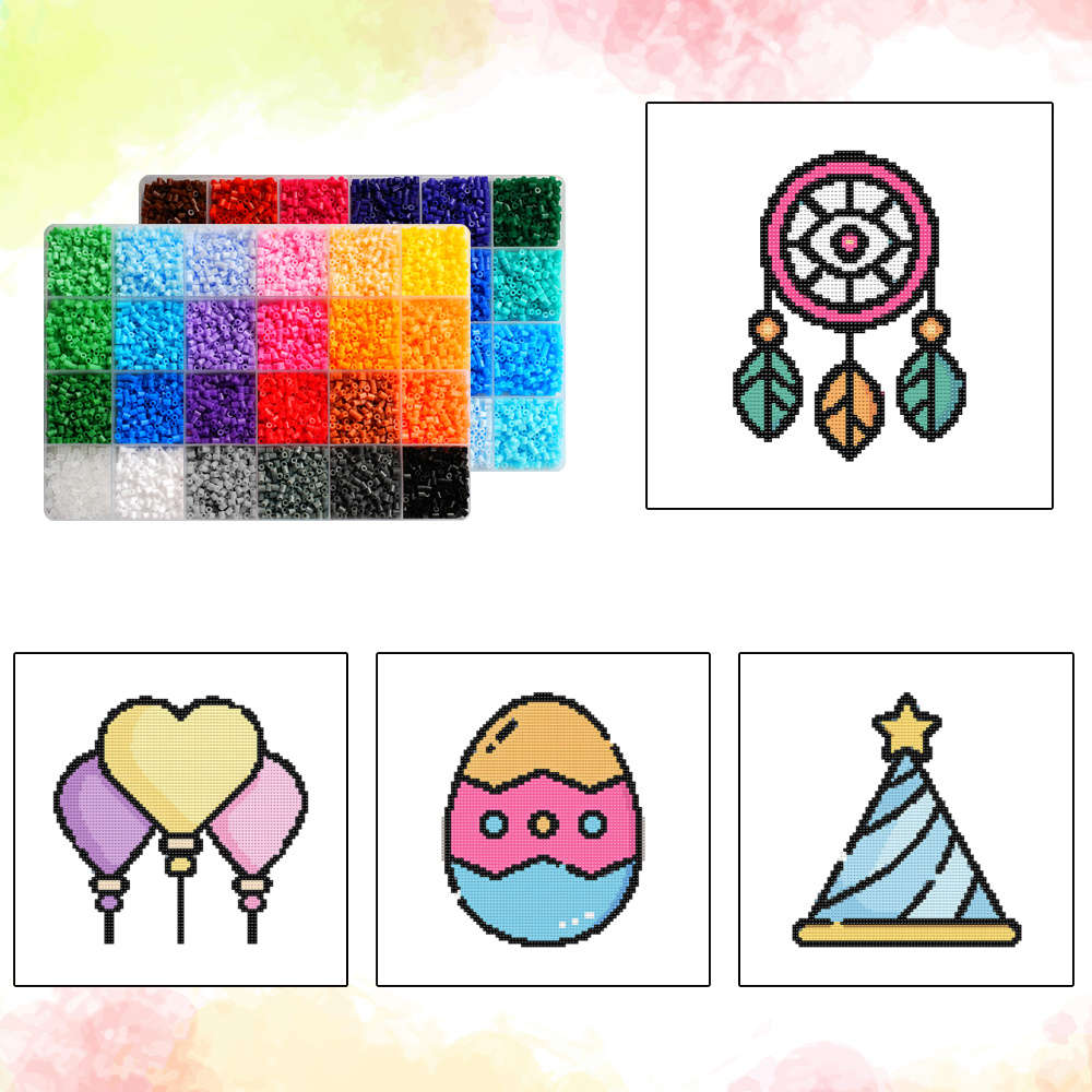 Perler Bead Set 48 Colors Box