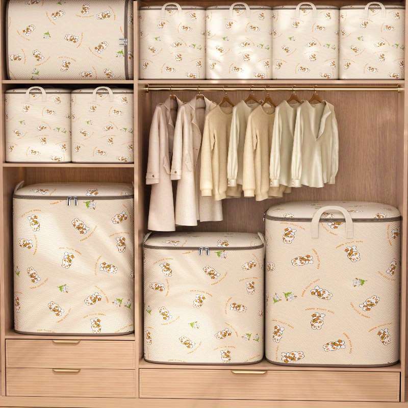 Trend Extra Large Capacity Quilt Clothes Storage Bag Handle Waterproof Moisture