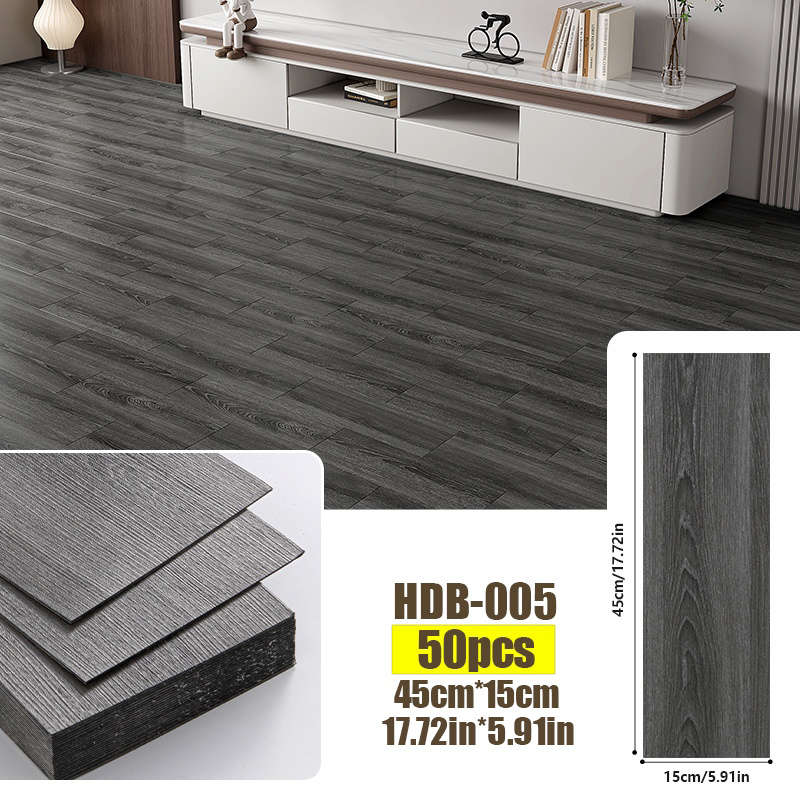 Self Adhesive Floor Stickers Hdb 006 45*15Cm 50Pcs