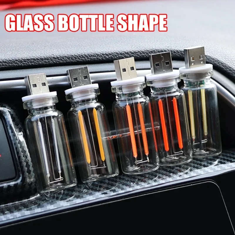 1pc White Versatile Touch LED Light USB Powered Multicolor Ambient Car & Bedroom N