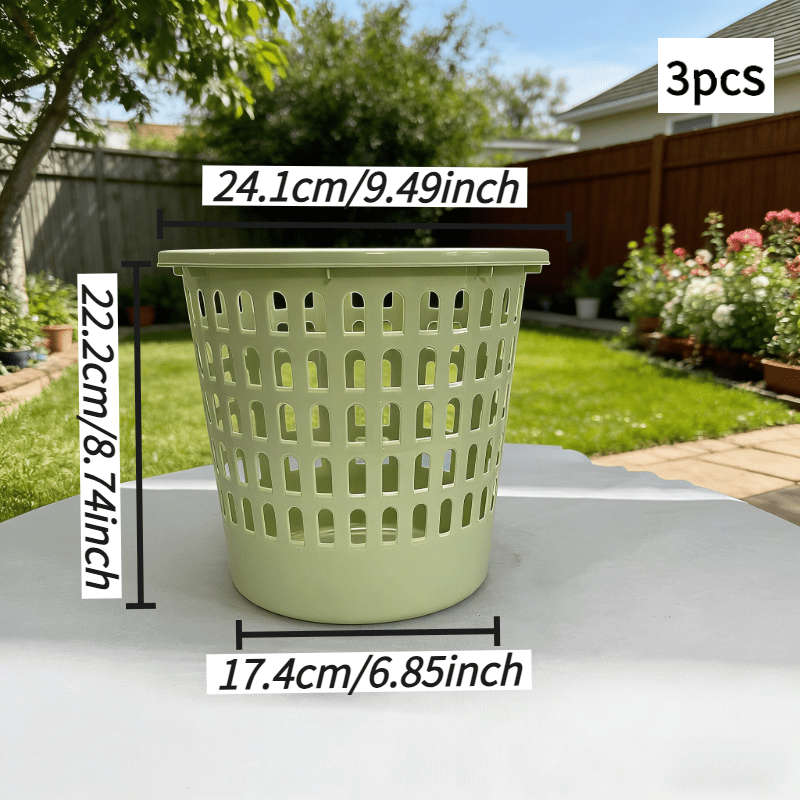 Garbage Can Color Apple Green Quantity3Pcs