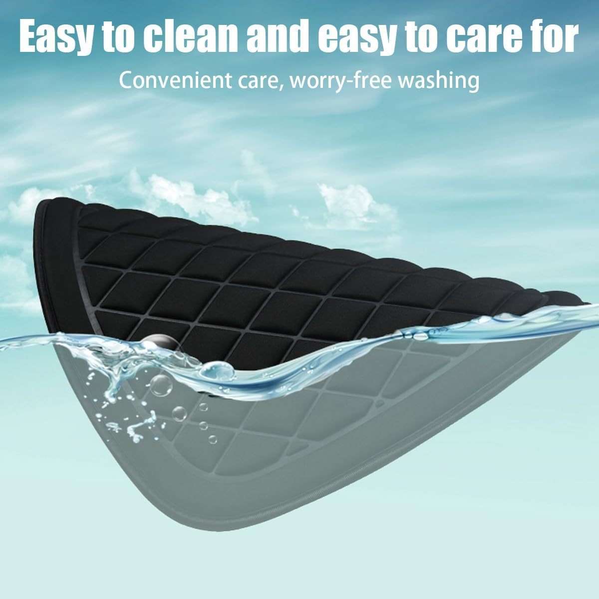 Car Seat Cushion Gray 2Pcs Pack