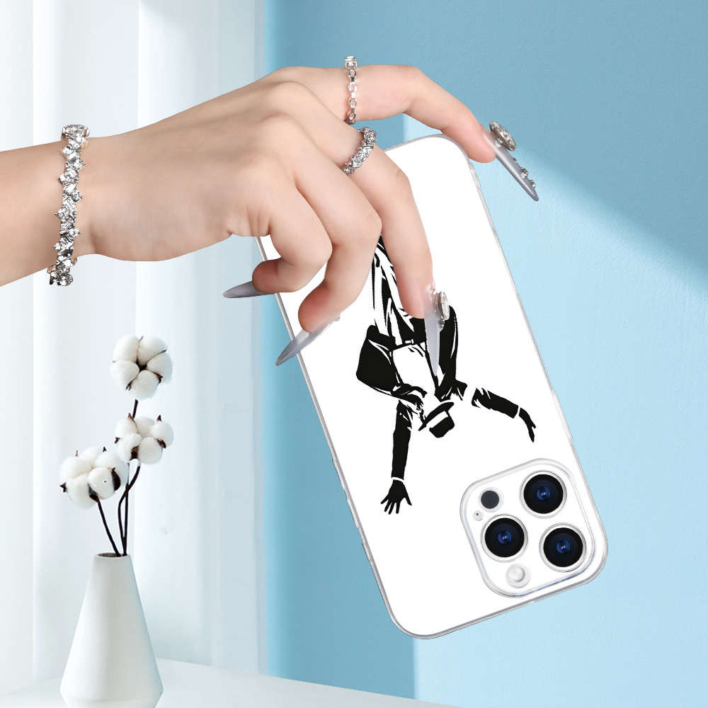 1Pc Transparent For iPhone 13 Mini King Of Dance Jackson Phone Case