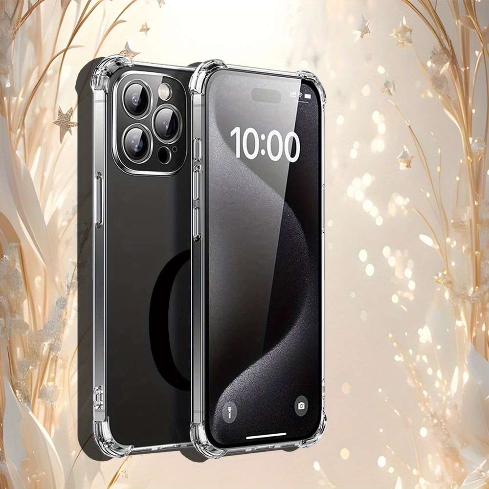 1Pc Transparent For iPhone 14 Plus Letter C Crown Phone Case