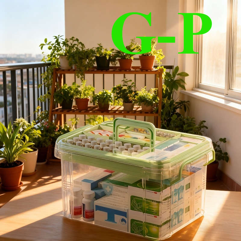 Antibacterial Box Large 2Layerfresh Green