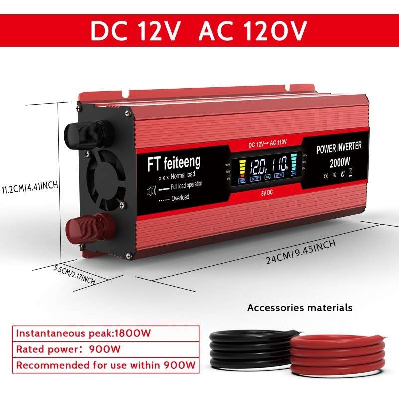 Inverter Model 12V110V 2000W