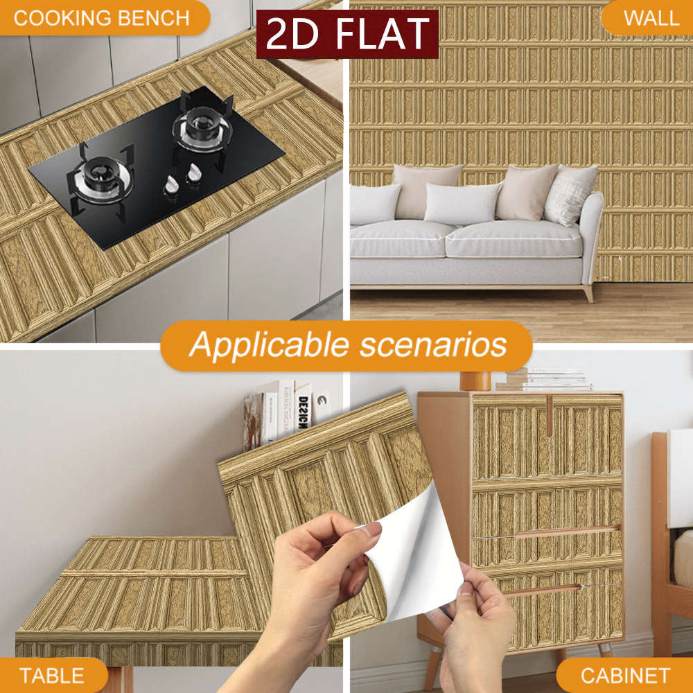 Self Adhesive Floor Stickers 5.91X5.91Inch15X15Cm 12Pcs