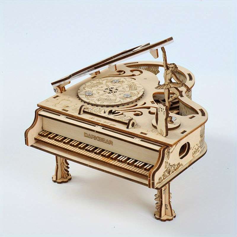 3D Puzzle Musical Instrument Model Color Piano Music Box