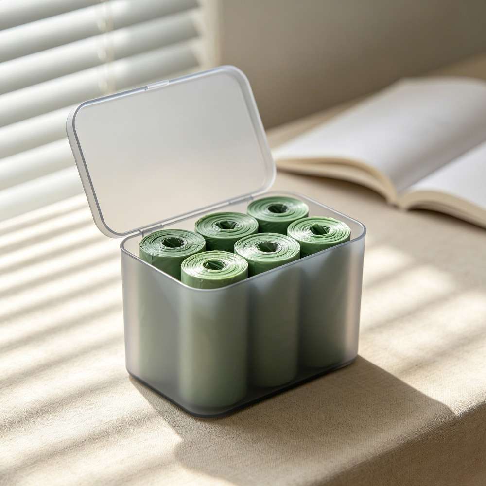Trash Bag5 Rolls100 Sheets Green