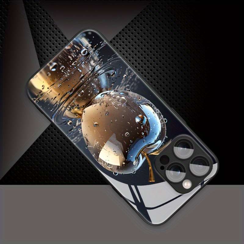1Pc Mixed Color  For iPhone 12 Water Drop Crystal Apple Phone Case