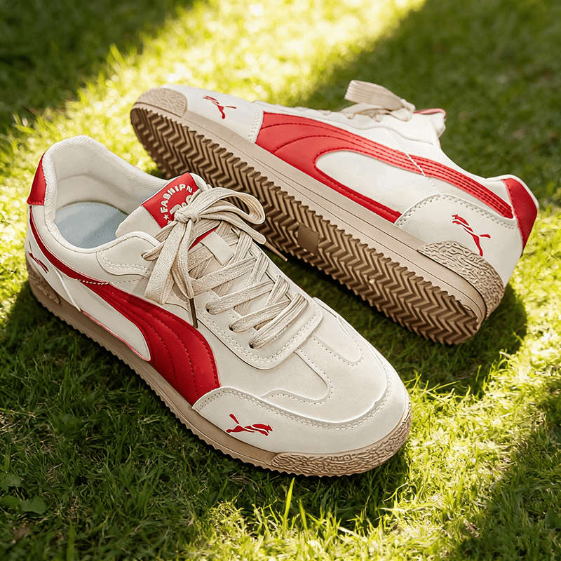 Sneakers Color Beige Red Sizeuk 7