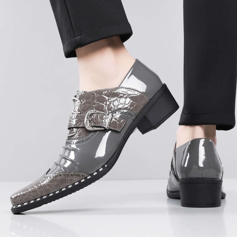 Mens Leather Shoes Color Grey Sizeuk 11
