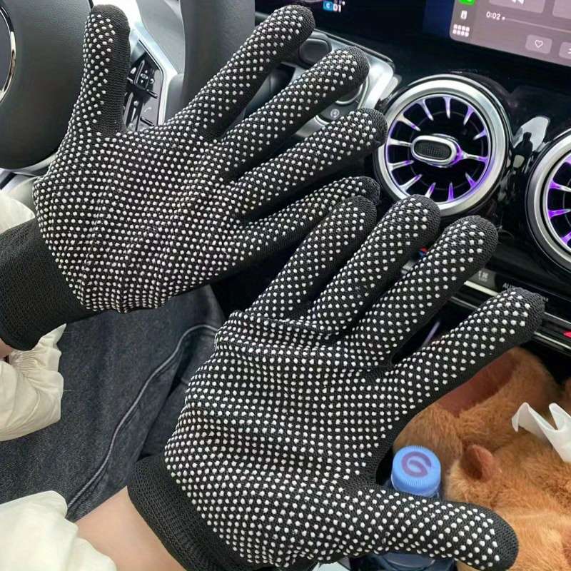 Work Gloves Color 3 Pairs 6Pcs Sizeonesize