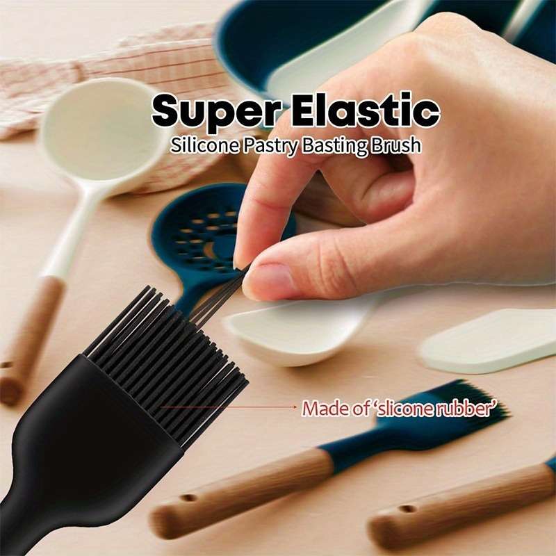 Baking Brush Color Blackwooden Handle Large Oil Brush