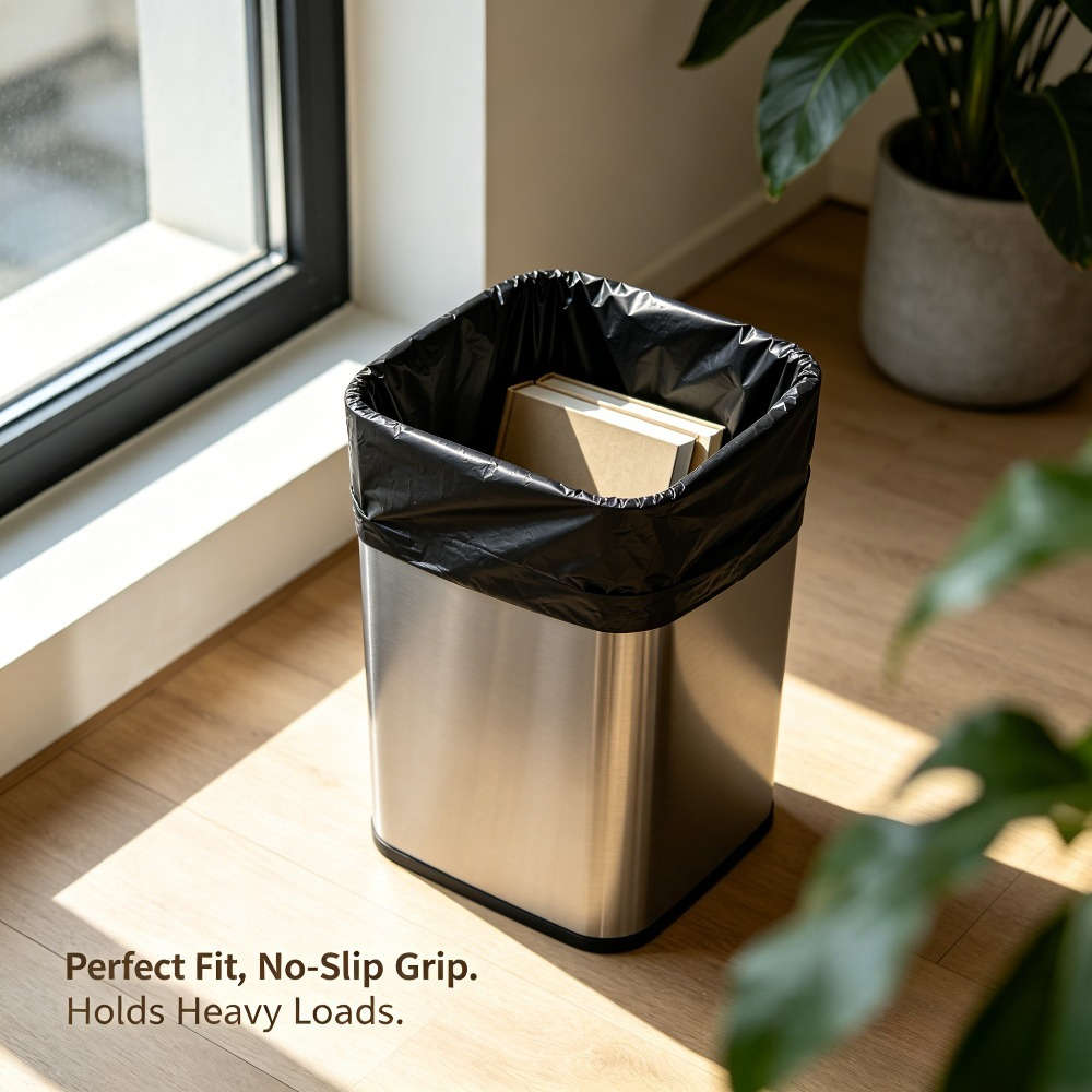 Trash Bag5 Rolls100 Pieces Black